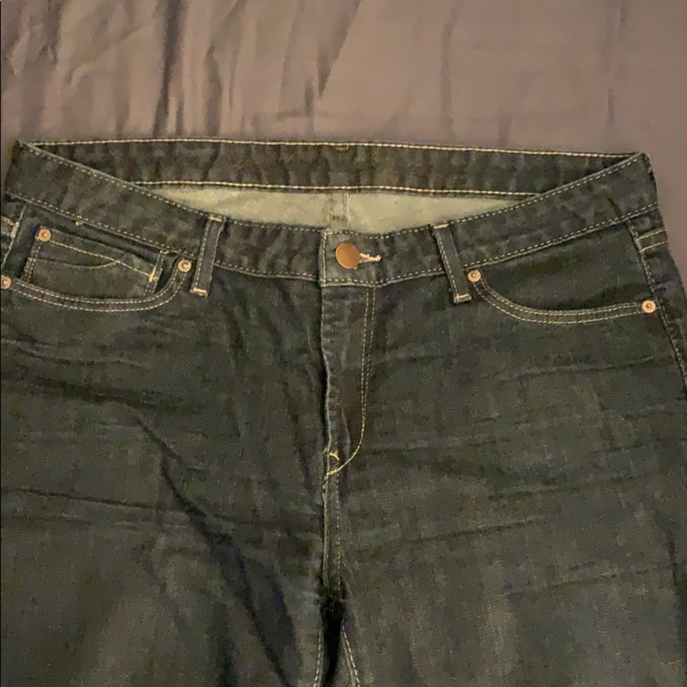 Levi’s size 10 jeans in a dark wash.